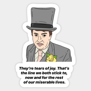 MARK CORRIGAN | TEARS OF JOY Sticker